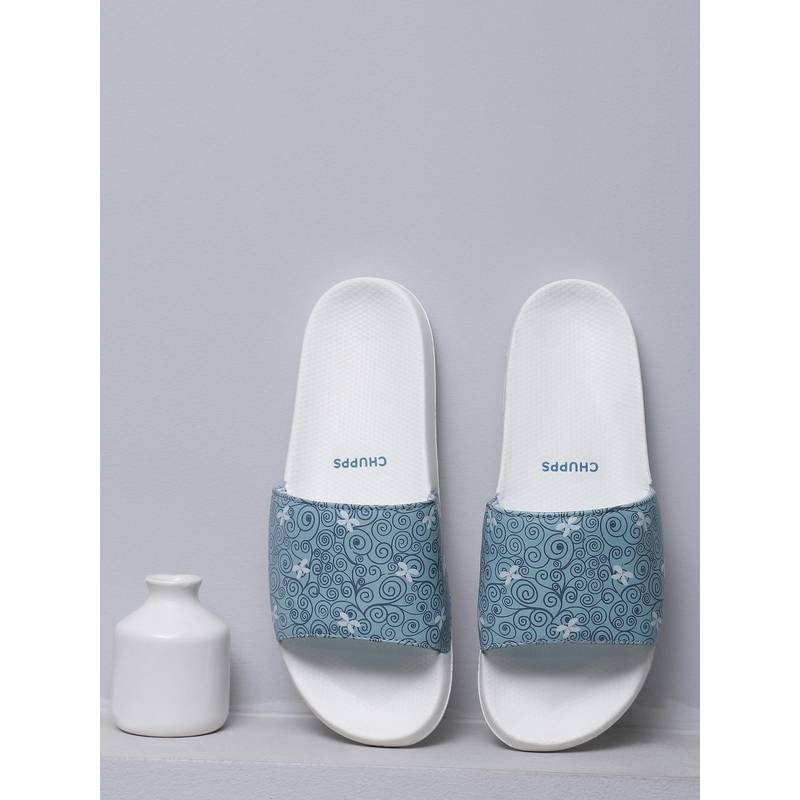 Chupps Women Dream All-Day Comfort Sliders - Blue (UK 3)
