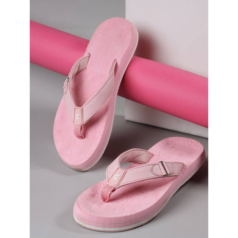 Chupps Women Spring Flexible Comfort Sliders - Pink (UK 5)