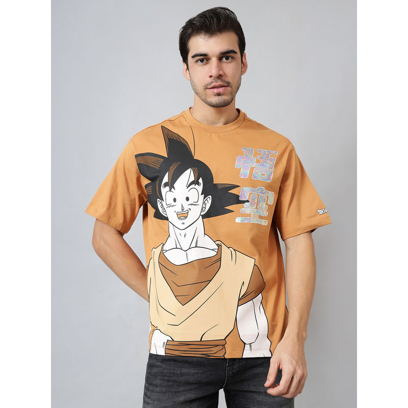 Free Authority Official Dragon Ball Z Printed Oversized T-shirt For Men (L)