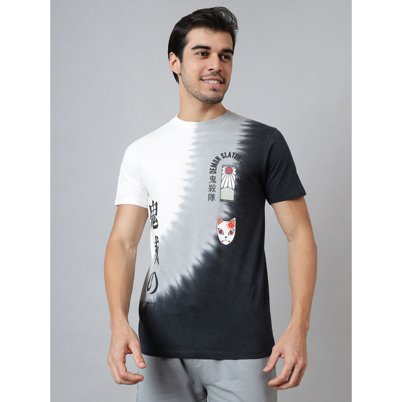 Free Authority Official Demon Slayer Printed Regular Fit T-shirt For Men (XL)