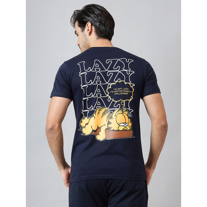 Free Authority Official Garfield Printed Regular Fit T-shirt For Men (S)