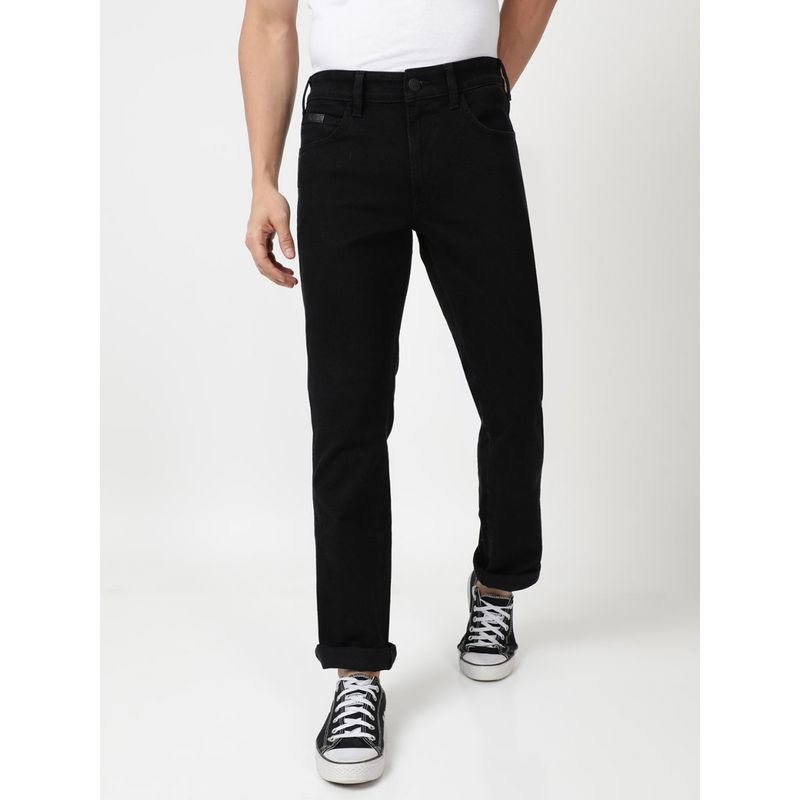 Wrangler Men Millard Black Jeans (Regular) (38)