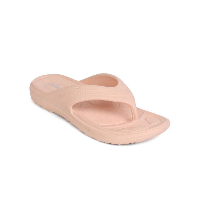 Carlton London Peach Women Textured Flipflops (EURO 40)