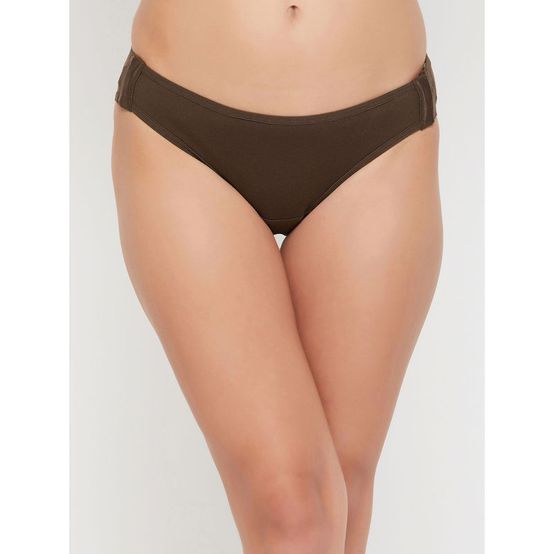 Clovia Cotton Medium Waist Outer Elastic Bikini Panty (3XL)