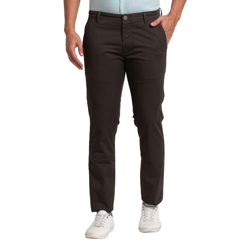 Parx Dark Brown Trouser (30)