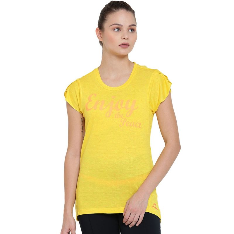 Alcis Enjoy The Peace Yellow Top (L)