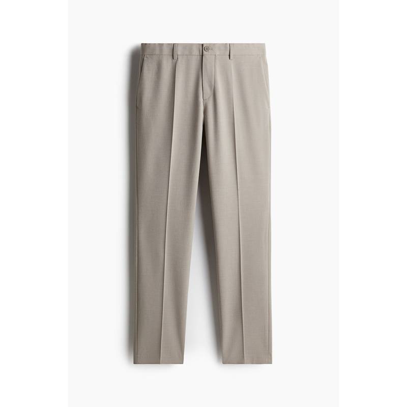 H&M Men Beige Slim Fit Tailo Trousers (28)