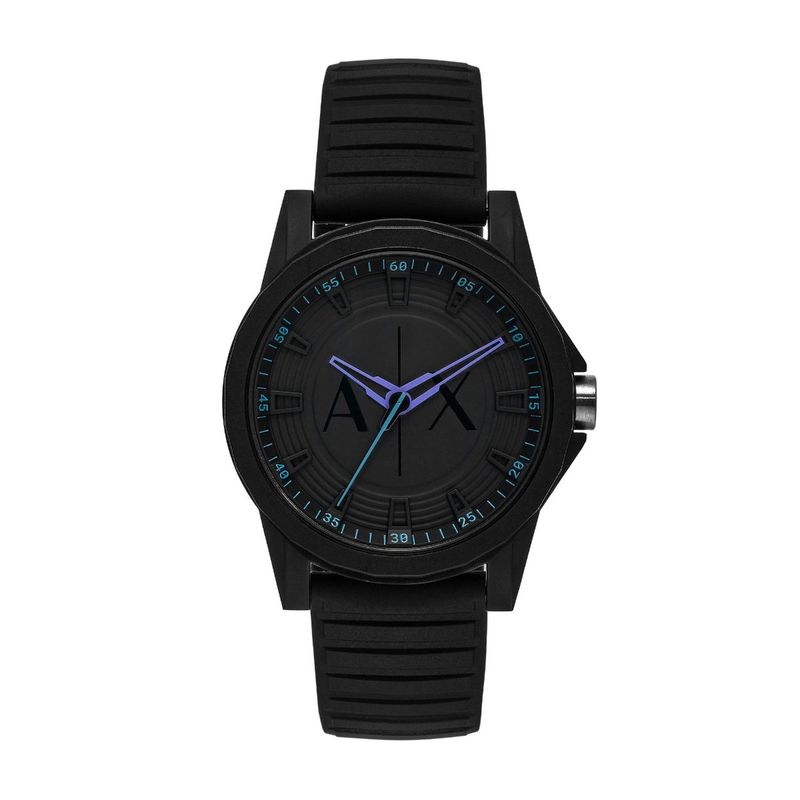Buy ARMANI EXCHANGE Men Black Silicone Watch AX2533 Online