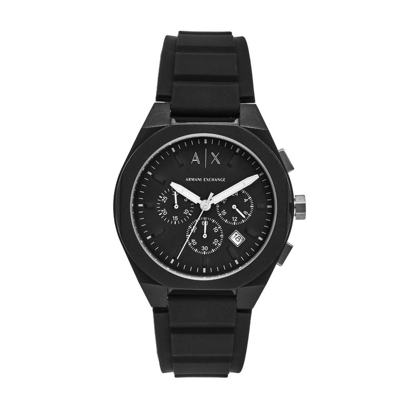 Buy ARMANI EXCHANGE Men Black Silicone Watch AX4161 Online