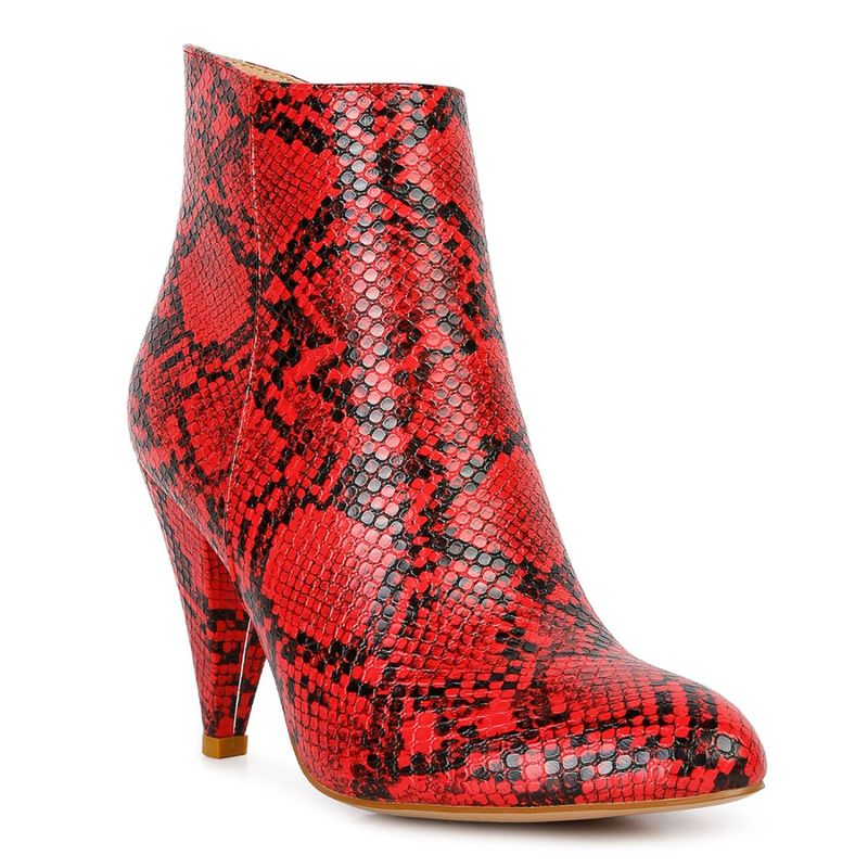 London Rag Animal Printed Red Boots (EURO 36)