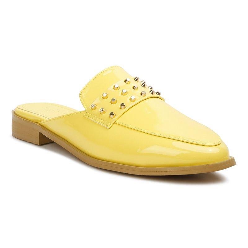 Rag & Co Solid Yellow Mules (EURO 41)