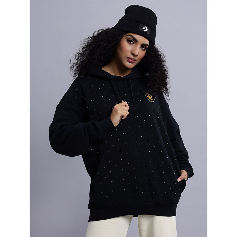 Converse Women Premium Studded Glam Hoodie (L)