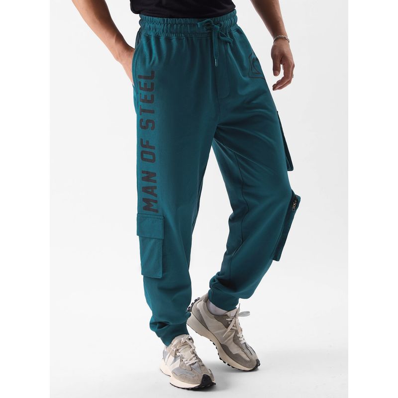 The Souled Store Official Superman Man of Steel Utility Men Cargo Joggers (S)