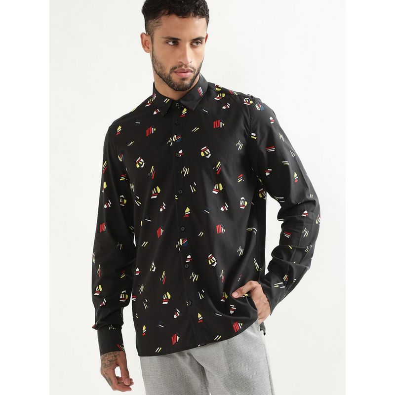 Antony Morato Mens Printed Black Shirt (50)