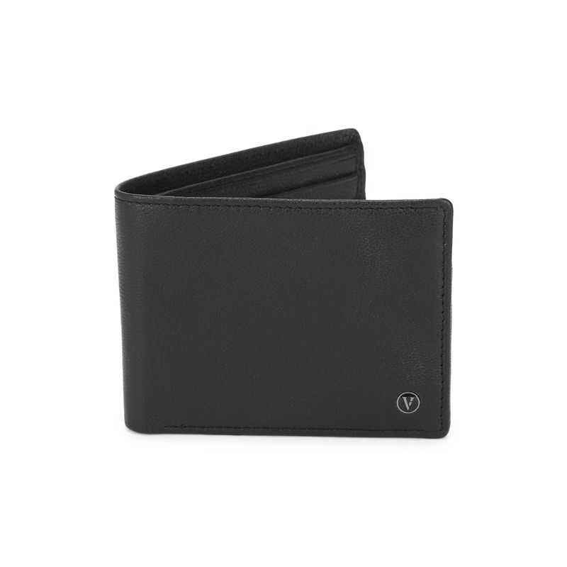 Van Heusen Men Black Leather Wallet Buy Van Heusen Men Black Leather