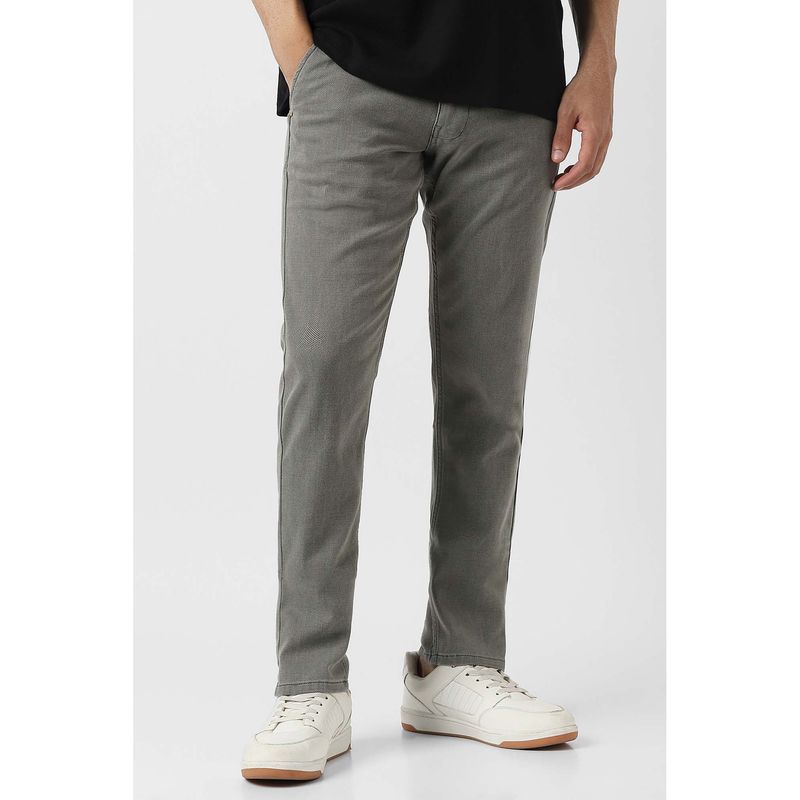 Van Heusen Men Grey Solid Jeans (32)