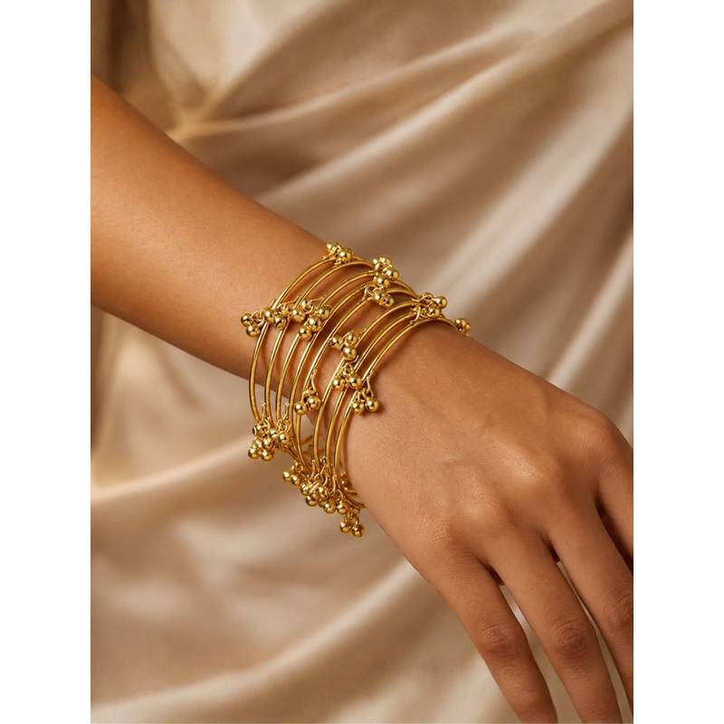 I Jewels Traditional Ethnic Kashmiri Ghungroo Bangles