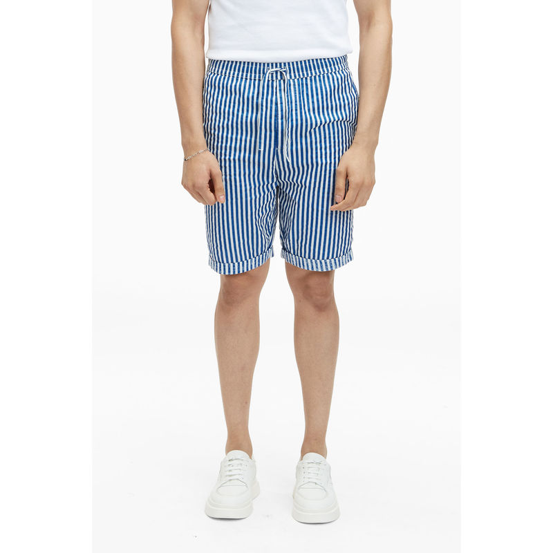 TERRA LUNA Laroc Bling Stripe Shorts (XL)