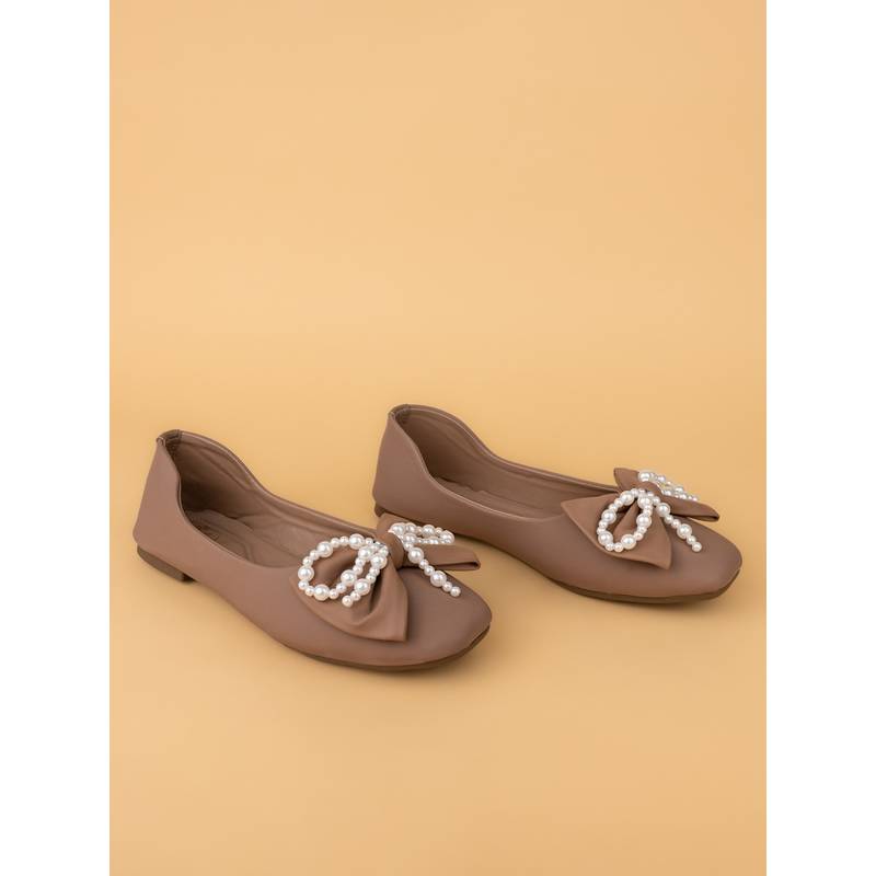 Alberto Torresi Women Beige Ballerinas (UK 4)