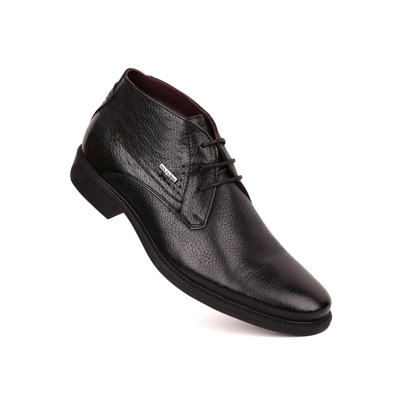 MASABIH Genuine Leather Black II Laceup Chukka Boots (EURO 42)