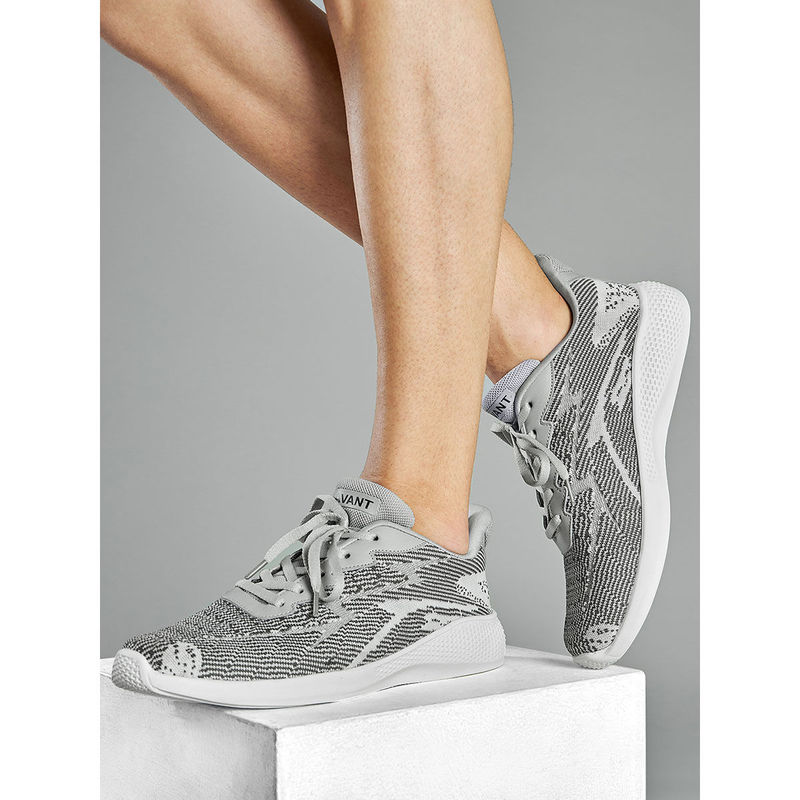 AVANT Mens Classic Knitted Walking Shoes - Grey (UK 6)