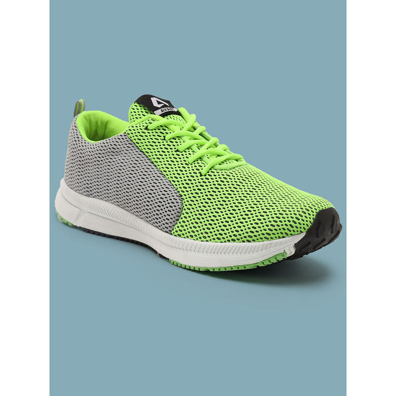 AVANT Mens Lightweight Running and Walking Shoes - Parrot Green & Grey (UK 7)