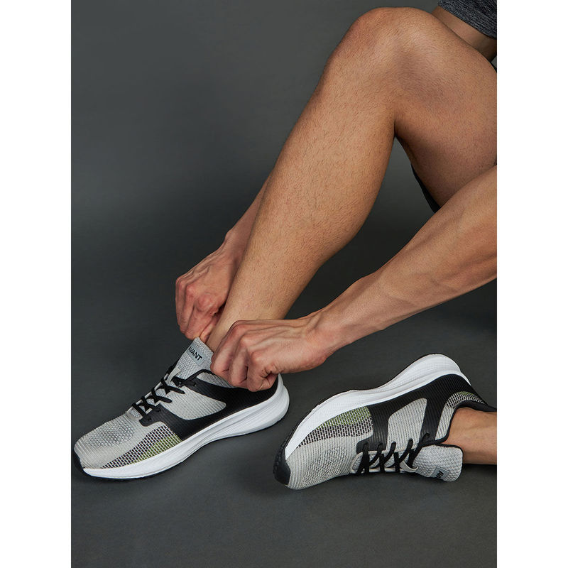 AVANT Mens Boat Running Shoes - Grey & Black (UK 6)