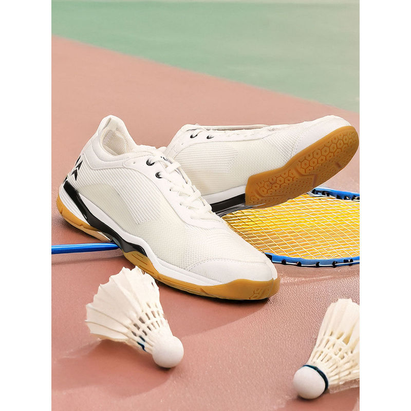 AVANT Mens Ace Badminton Shoes - White (UK 8)