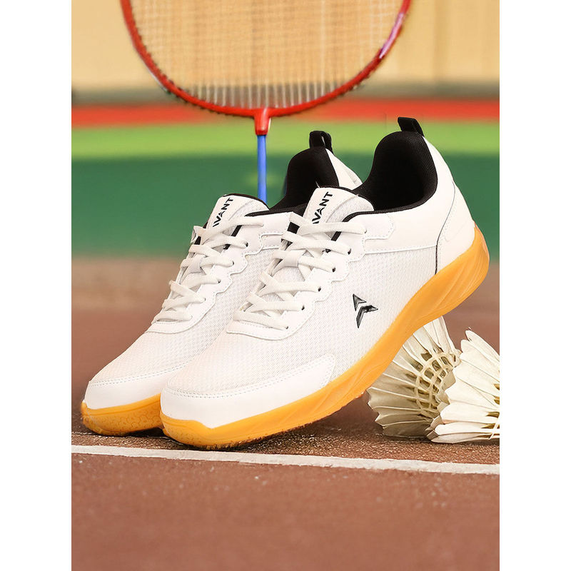 AVANT Mens Swiftedge Badminton Shoes - White (UK 7)