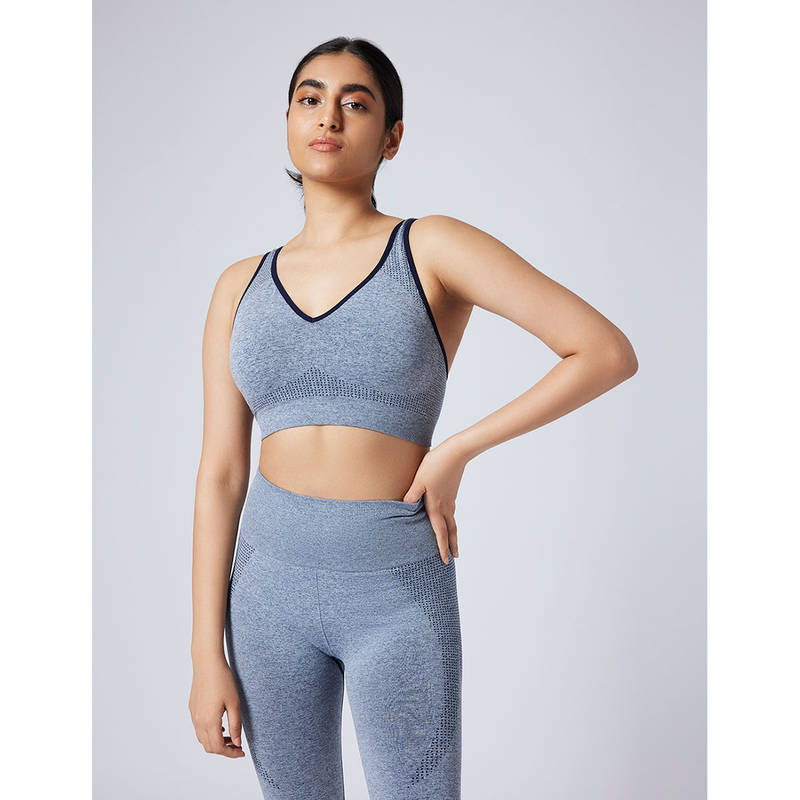 FEIER Grey Radiant Convertible Sports Bra (L)