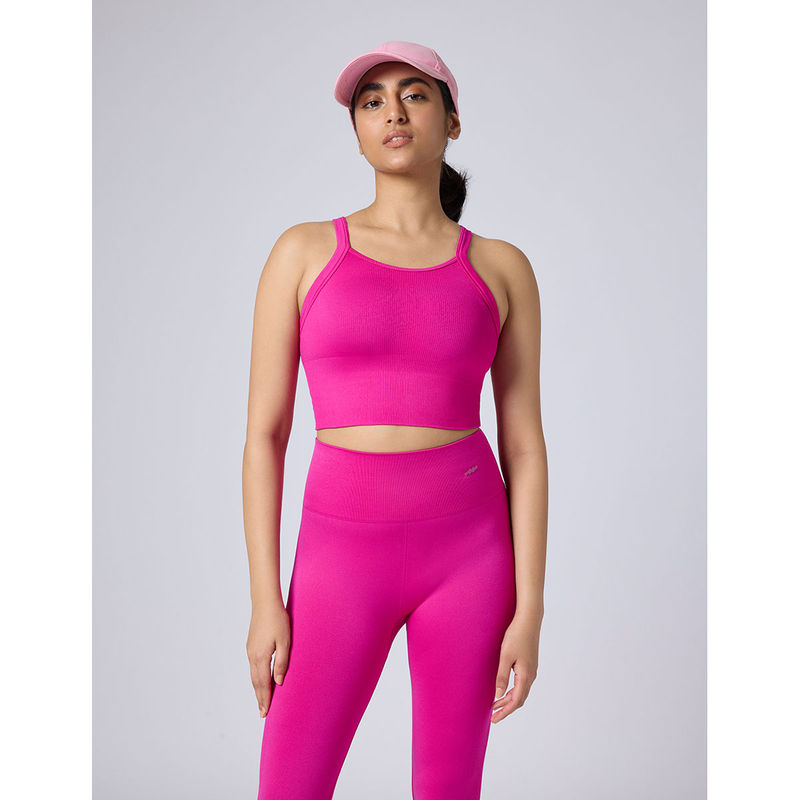 FEIER Pink Flexrib Bold Sports Bra (S)