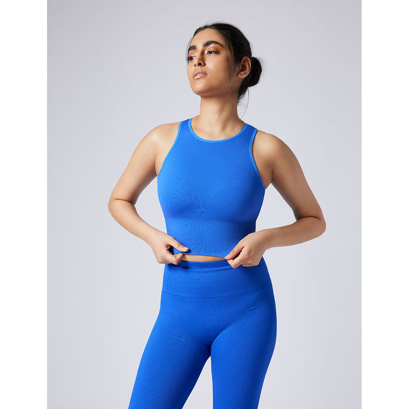 FEIER Blue Flexrib Power Sports Bra (S)