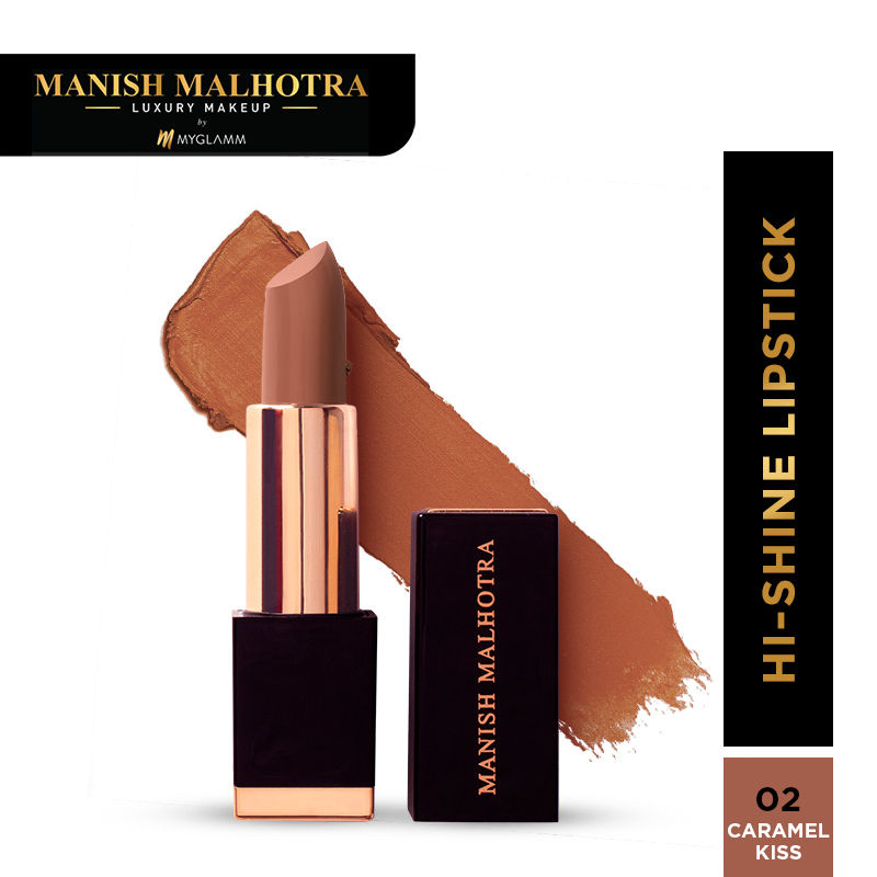 Manish Malhotra Beauty By MyGlamm Hi-Shine Lipstick-Caramel Kiss