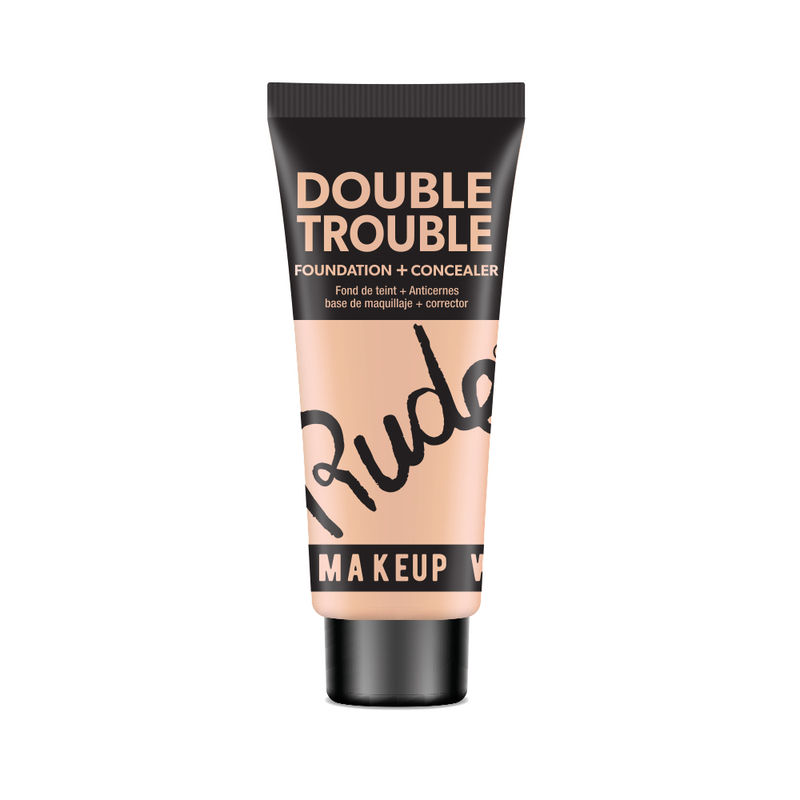 Rude Cosmetics Double Trouble Foundation + Concealer - Ivory 03