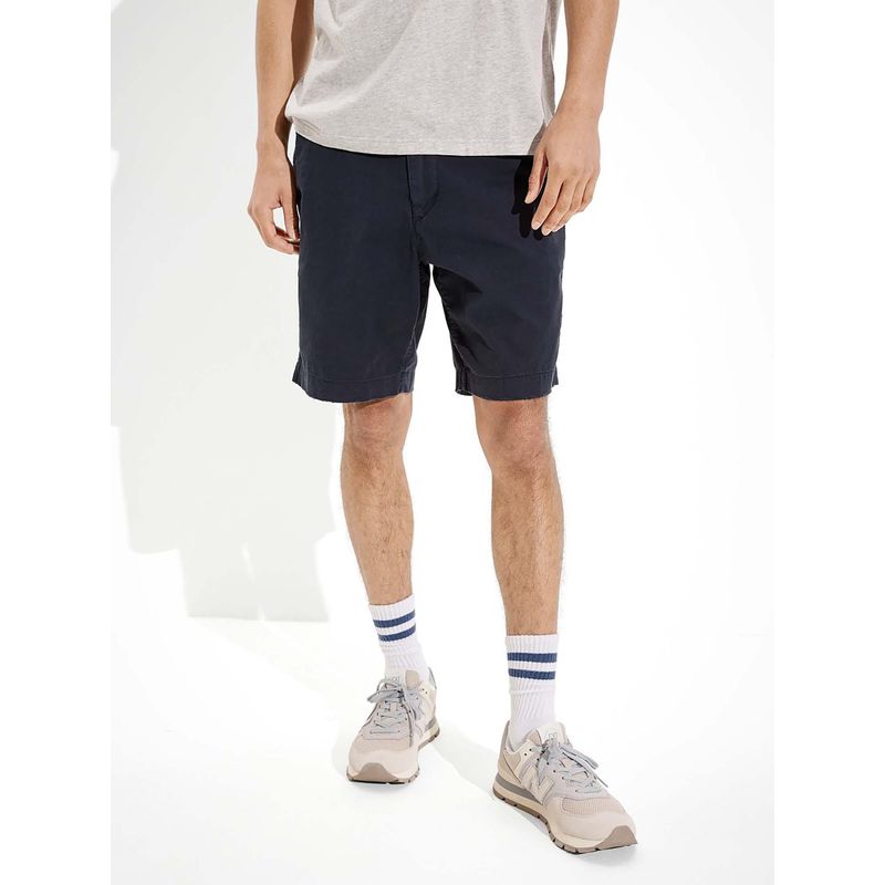 American Eagle Men Blue Flex 9 Lived-In Khaki Short (28)