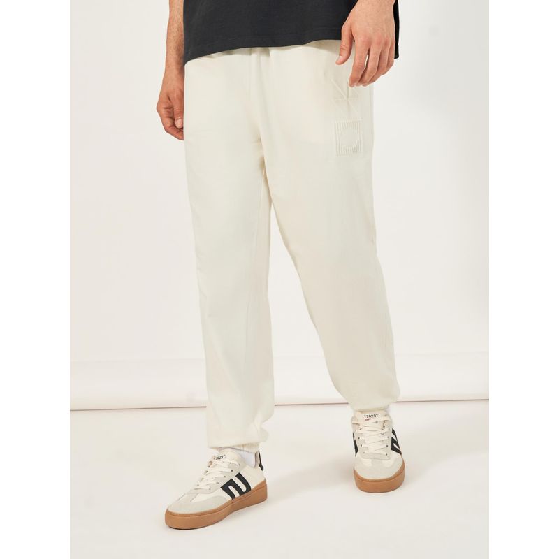 Styli Men Oversized Fit Jogger with Emboss Print (L)