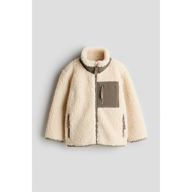 H&M Boys Beige Teddy Jacket (4-6 Years)