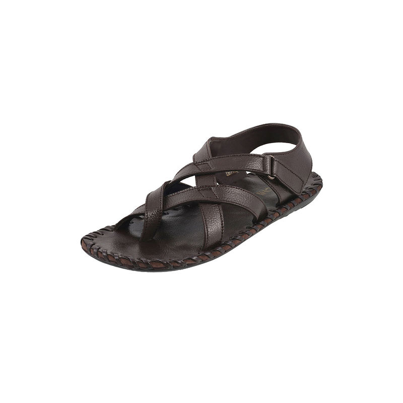 Mochi Brown Solid Sandals (EURO 43)