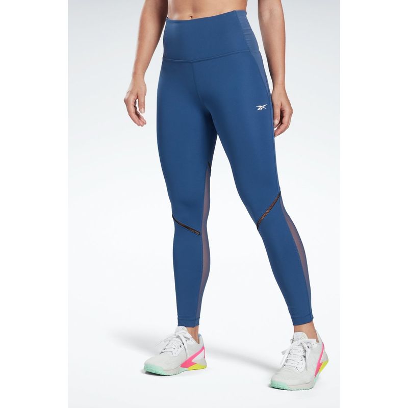 Reebok Womens Training Supply Lux Perform Perforated Leggings (XS)