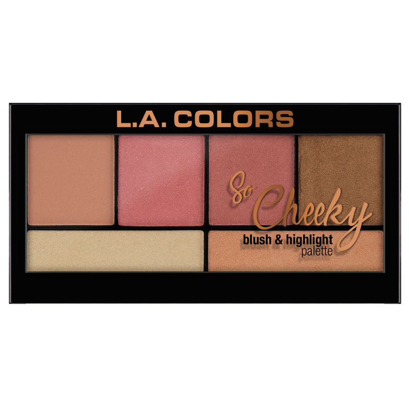 L.A. Colors So Cheeky Blush And Highlight Palette - Peaches And Cream