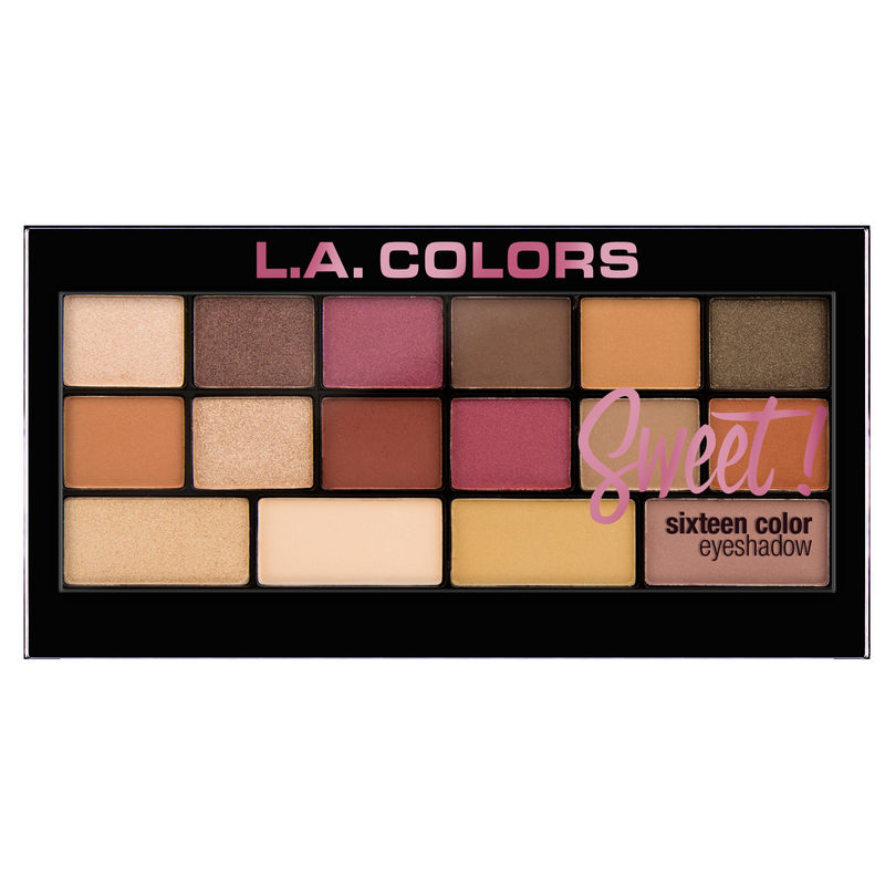 L.A. Colors Sweet! 16 Color Eyeshadow Palette - Brave