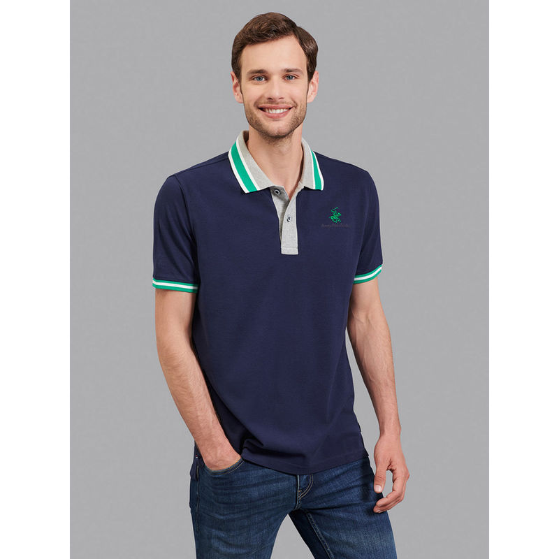 Beverly Hills Polo Club More Than A Feeling Stretch Pique Polo T-shirts (S)