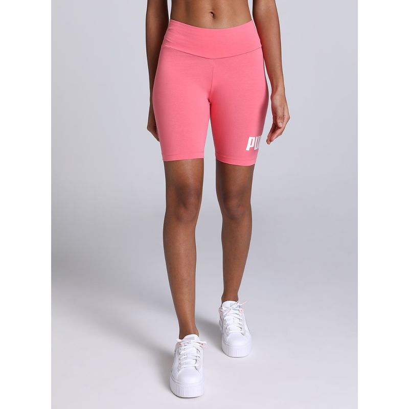 Puma Ess 7 Inch Logo Womens Pink Shorts (M)
