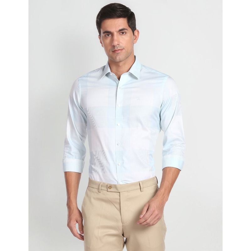 Arrow Newyork Manhattan Slim Fit Cotton Formal Shirt (39)