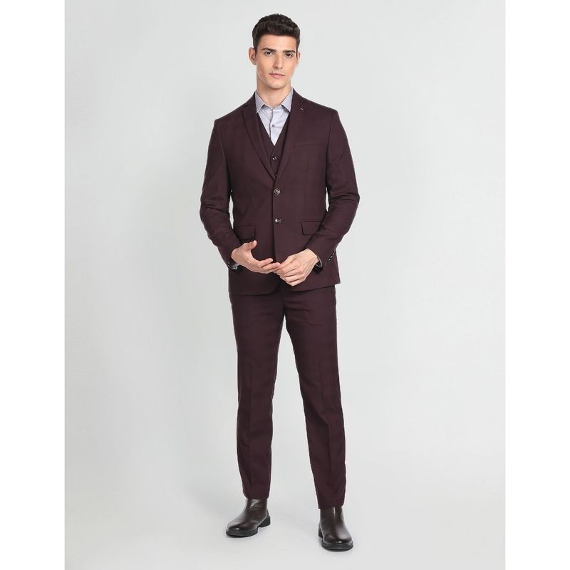Arrow Reversible Waistcoat Regular Fit Suit (Set of 3) (36)