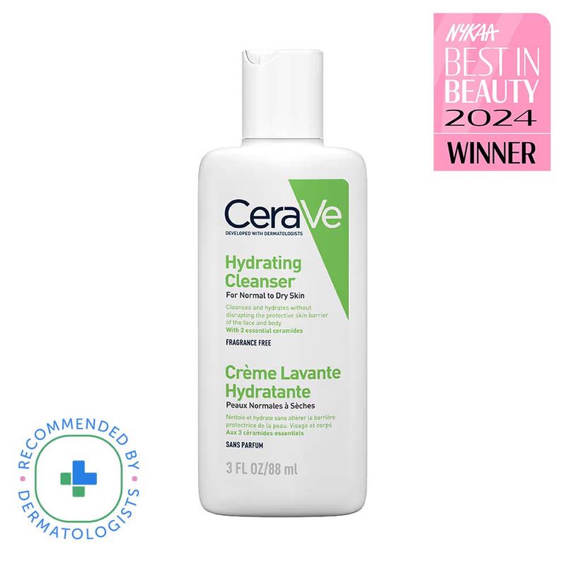CeraVe Hydrating Cleanser Non-Foaming Face Wash for Dry Skin with Ceramides & Hyaluronic Acid
