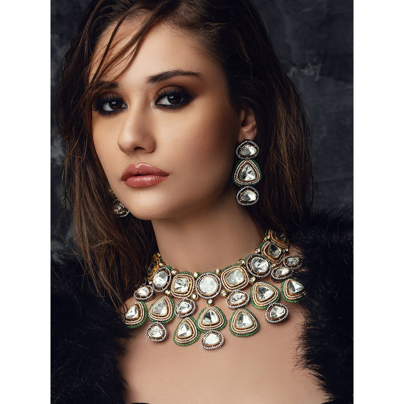 Joules By Radhika Polki Bridal Necklace Set Buy Joules By Radhika