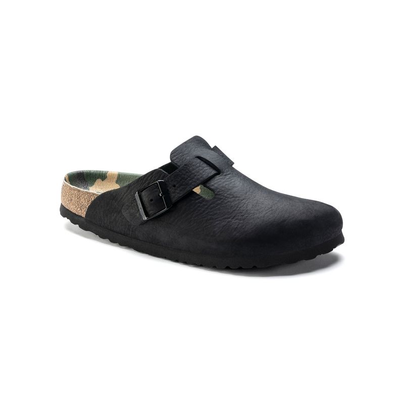 Buy Birkenstock Boston Black Regular Unisex Clogs Online
