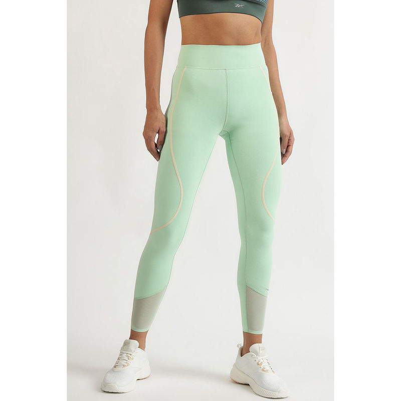 Reebok Green Ultimate Running Colorblock Tights (M)