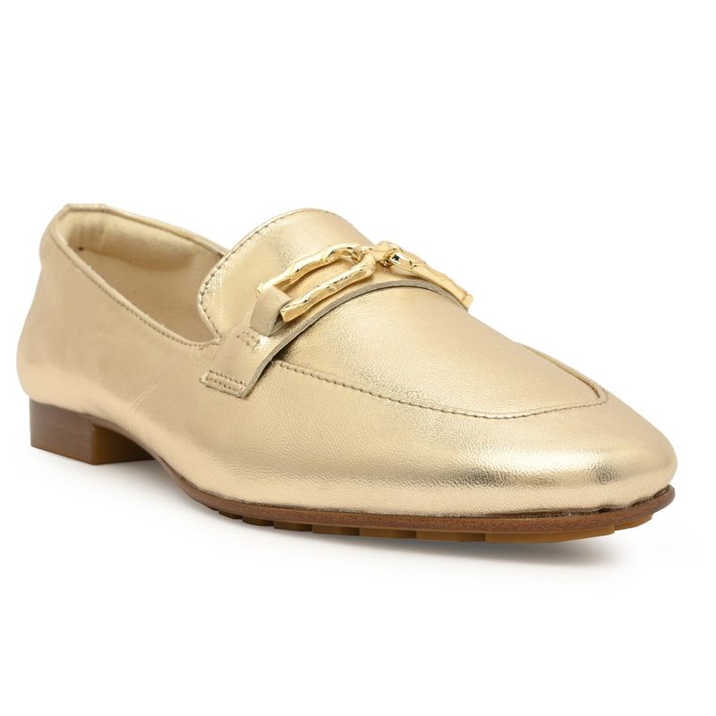 Aldo Cadoder-In711 Women Gold Loafers (UK 3)